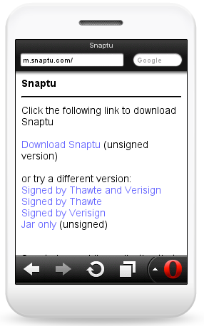opera mini simulater